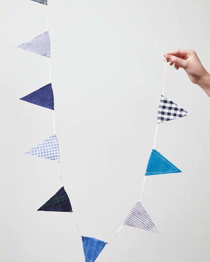 Linen Fabric Garland Colour Assorted