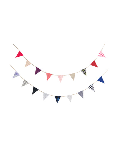 Linen Fabric Garland Colour Assorted