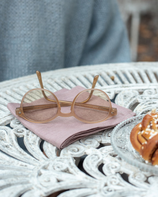 Linen Handkerchief Rose