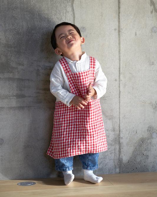 Linen Kids Apron: Anne Check