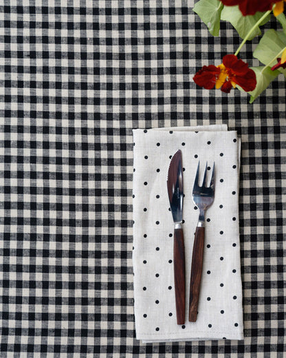 Linen Napkin: Natural Dot