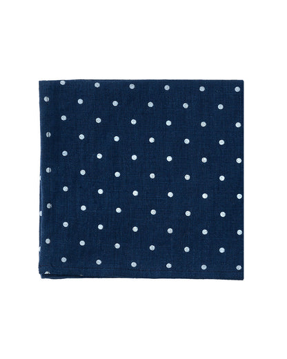 Linen Napkin: Navy Dot