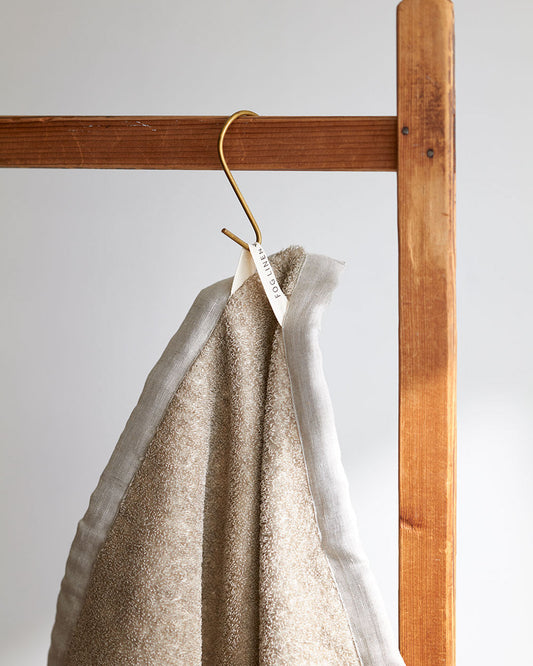 Linen Pile Bath Mat Natural