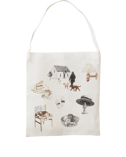 Misato Ogihara Linen Bag: Living with Dog