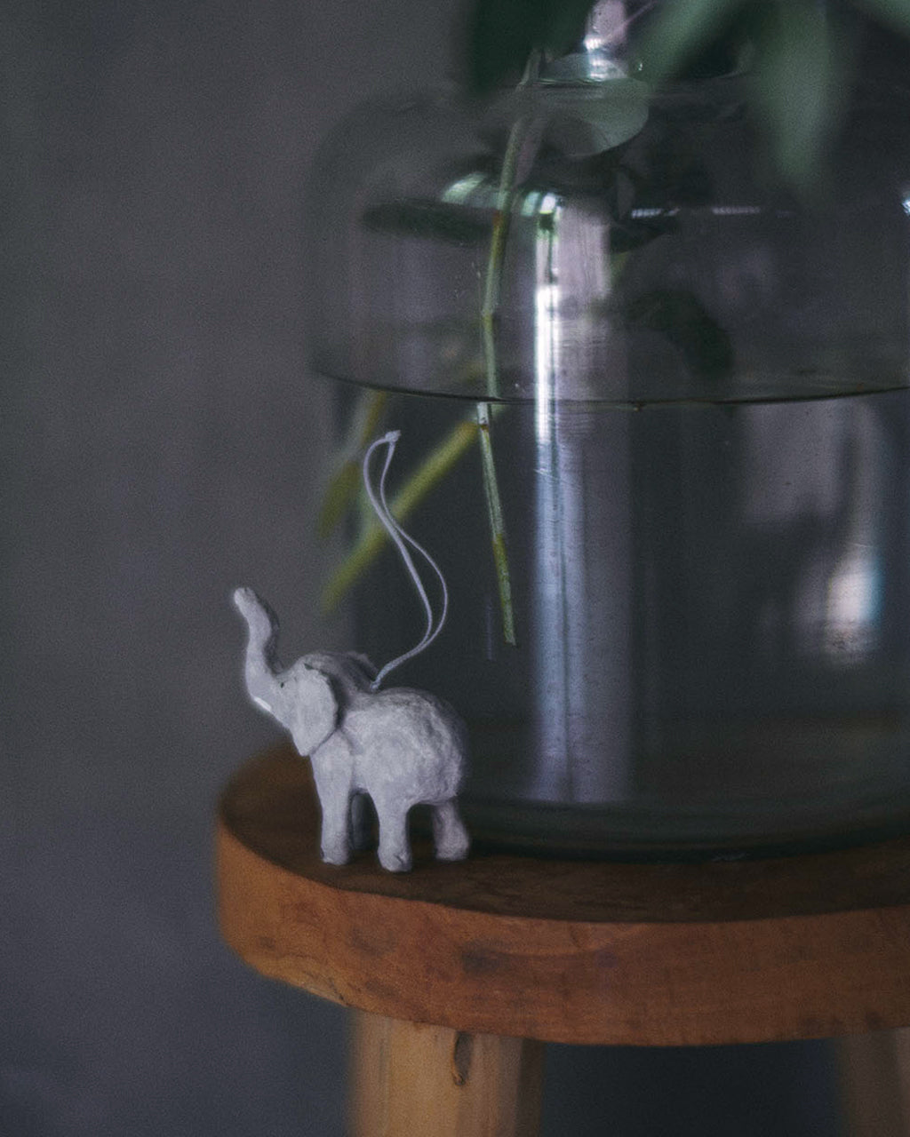 Paper Mâché Elephant Ornament