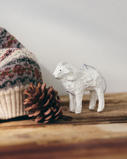 Papier Mâché Ornament: Goat
