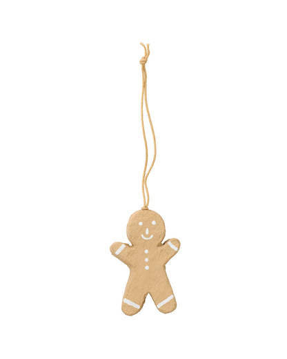 Papier Mâché Ornament: Gingerbread Cookie