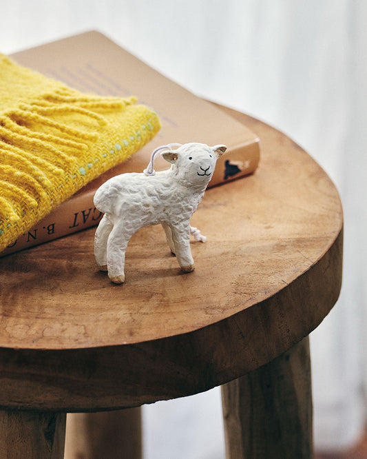 Papier Mâché Ornament: Lamb