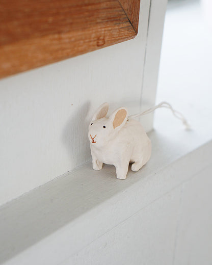Papier Mâché Ornament: Rabbit