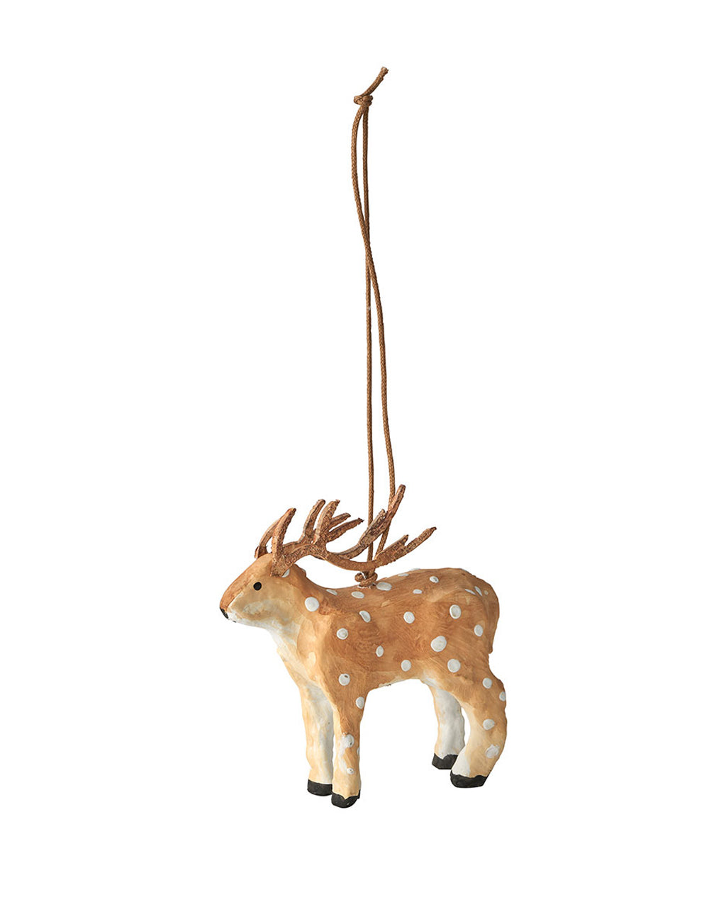 Paper Mâché Reindeer Ornament