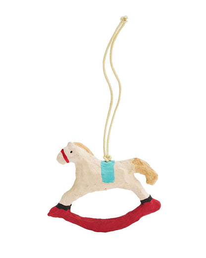 Papier Mâché Ornament: Rocking Horse