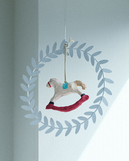 Papier Mâché Ornament: Rocking Horse
