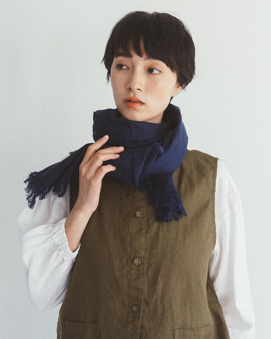 Roserie Scarf: Blue Indigo