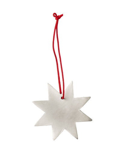 Silver Plated Snow Flake Ornament (A)