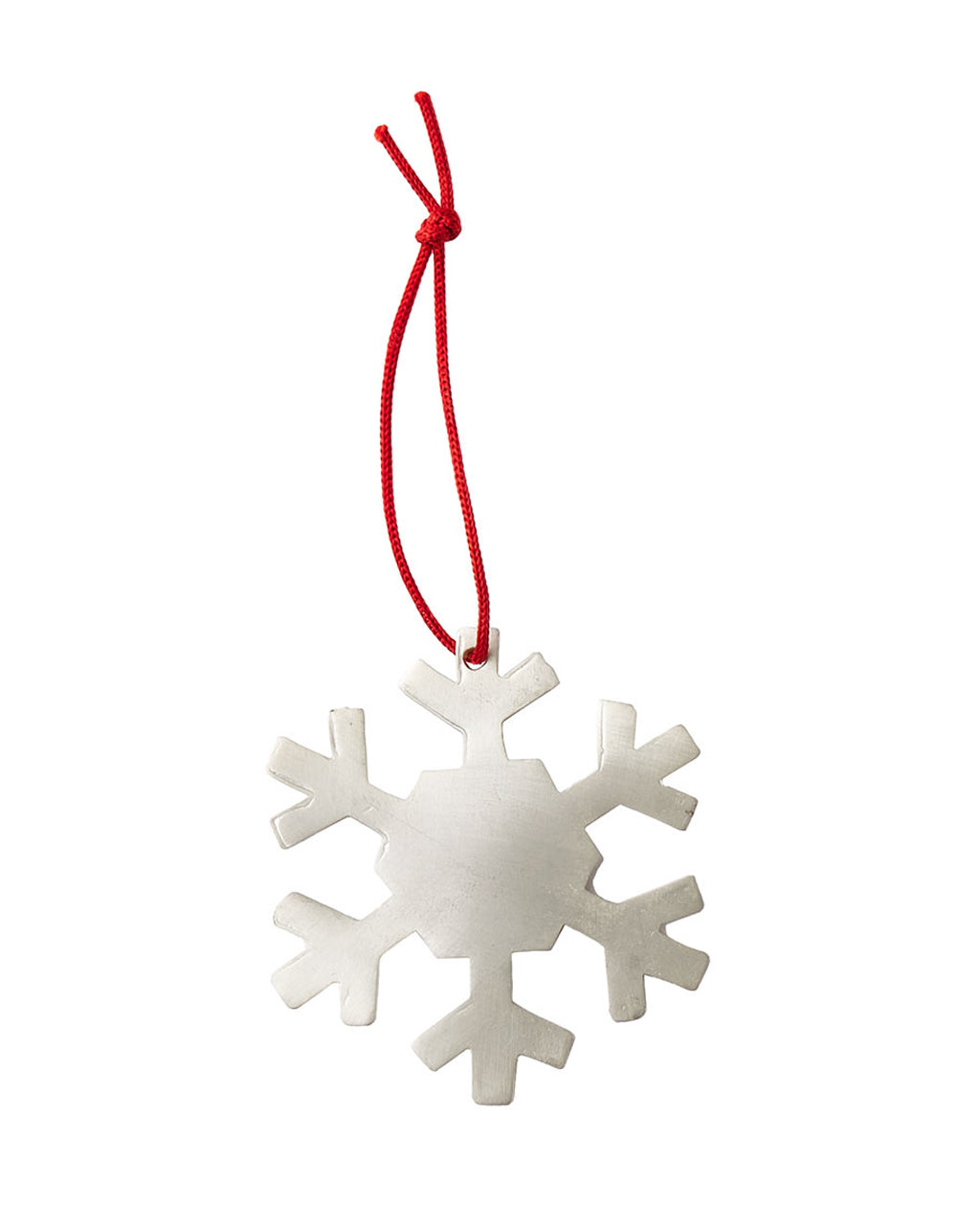 Silver Plated Snow Flake Ornament (D)